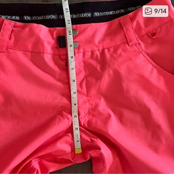 Ride Snowboards Coral Pink Ski and Snowboard Pants - Size Large - Picture 9 of 14